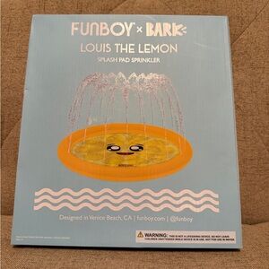 FUNBOY x BARK Louis the Lemon Splash Pad Sprinkler | NEW in Box 🐶🍋
